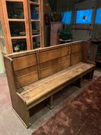3 Eikenhouten kerkbanken, Antiek en Kunst, Antiek | Meubels | Stoelen en Banken, Ophalen