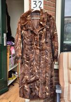 Fur coat vintage 90s 2000s soft jacket short long leather, Bruin, Ophalen of Verzenden, Vintage, Jasje
