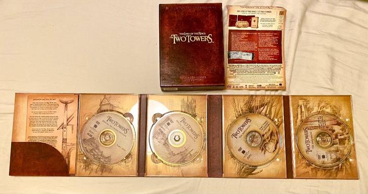 The Two Towers Extended DVD 4-Disc Box Set, Verzamelen, Lord of the Rings, Zo goed als nieuw, Overige typen, Ophalen of Verzenden
