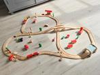 Houten Treinbaan met Accessoires, Kinderen en Baby's, Speelgoed | Houten speelgoed, Ophalen of Verzenden, Zo goed als nieuw, Rij- of Hobbelspeelgoed