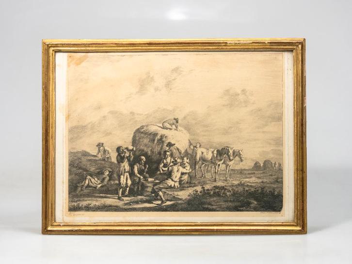 Jean Jacques de Boissieu - naar Adrien van de Velde - ets, Antiek en Kunst, Kunst | Etsen en Gravures, Ophalen of Verzenden