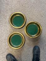 3 messing collecteschalen kerk, Ophalen of Verzenden
