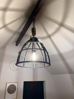 Industriële hanglamp met metalen frame, Huis en Inrichting, Ophalen, Zo goed als nieuw, Metaal, Minder dan 50 cm