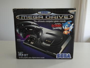 Sega Mega Drive met Doos - Sonic The Hedgehog Bundle beschikbaar voor biedingen