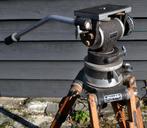 Miller Fluid Head met Arri wooden vintage legs, Audio, Tv en Foto, Fotografie | Statieven en Balhoofden, Gebruikt, Minder dan 150 cm
