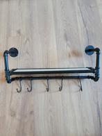 Industriële Wandkapstok met Haken, Wandkapstok, Nieuw, Ophalen of Verzenden, Minder dan 100 cm