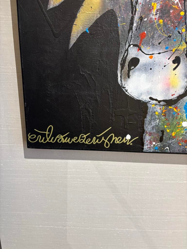 Schilderij van vrouw en ezel ERIK ZWEZERIJNEN, Ophalen