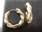 Een paar mooie 14k Goud Vergulde Creool Oorbellen, Verzenden, Goud, Oorbellen, Verguld