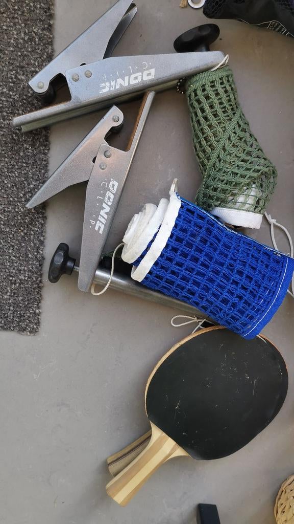 DONIC Vintage Tafeltennis set met extra nieuw netje, Sport en Fitness, Tafeltennis, Ophalen of Verzenden, Net, Batje(s) of Balletje(s)