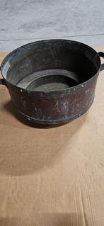 Oude koperen ketel 44cm doorsnee en 25 cm hoog €55, Antiek en Kunst, Antiek | Koper en Brons, Ophalen, Koper