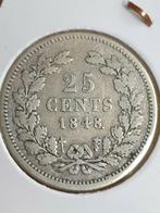 25 cent 1848. , zilver (4), Postzegels en Munten, Munten | Nederland, Zilver, Ophalen of Verzenden, 25 cent