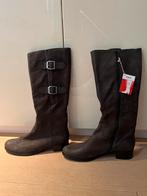 Nieuwe Gabor suède leren laarzen bruin Maat 8 = 42, Hoge laarzen, Bruin, Gabor, Nieuw