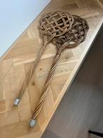 Vintage Rotan Mattenkloppers - Set van 2, Ophalen of Verzenden, Gebruikt