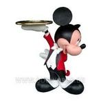 Mickey Mouse Beeldje met Dienblad, Verzamelen, Diddl, Ophalen of Verzenden, Overige figuren, Zo goed als nieuw, Beeldje of Figuurtje