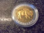 Canada. 1OZ ,  BISON RESPECT, 2014.  GILDED both side !, Setje, Ophalen of Verzenden, Goud, Noord-Amerika