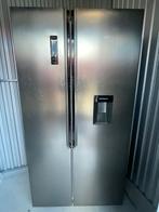 AEG 559L fridge/freezer metallic, Witgoed en Apparatuur, Koelkasten en IJskasten, Met vriesvak, Gebruikt, 45 tot 60 cm, Ophalen