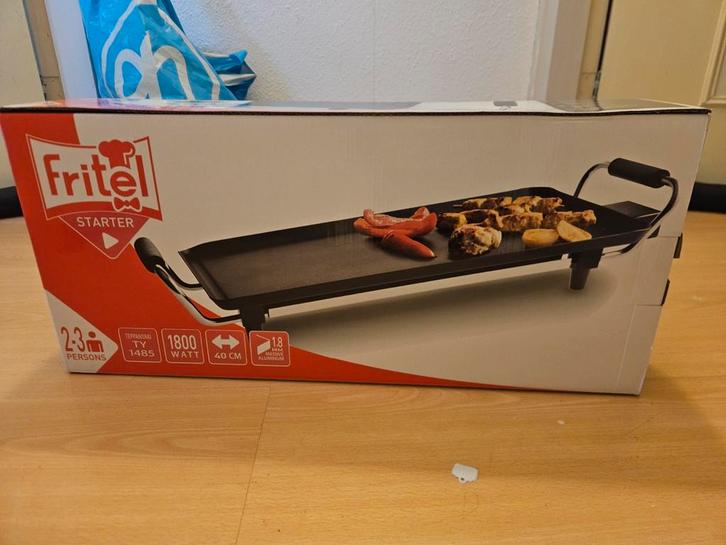 Fritel Bakplaat - Nieuw in doos, Witgoed en Apparatuur, Grillplaten, Nieuw, Tafelgrill, Vaatwasmachinebestendig, Ophalen of Verzenden