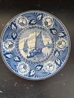 Delfts Blauw Wandbord - Schepen, Ophalen of Verzenden