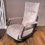 NIEUW: INHOUSE Relaxfauteuil Gearda Grijs, Ophalen, Nieuw, 75 tot 100 cm, Metaal