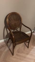 6x vintage rotan stoel zes, Ophalen, Gebruikt, Bruin, Vijf, Zes of meer stoelen