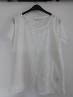 Zgan  wit kanten shirt met binnenin n topje mt EL, So Soire, Wit, Maat 42/44 (L), Ophalen of Verzenden