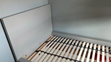 IKEA Malm bed grijs, 90x200 met lades - afbeelding 5
