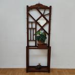 Vintage halmeubel, kapstok, staande kapstok met spiegel 206, Valkenswaard, Gebruikt, Info@flashbackfurniture.nl, Flashback Furniture