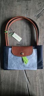 Longchamp Le Pliage Tote Bag Navy, Ophalen of Verzenden, Zo goed als nieuw, Blauw, Handtas