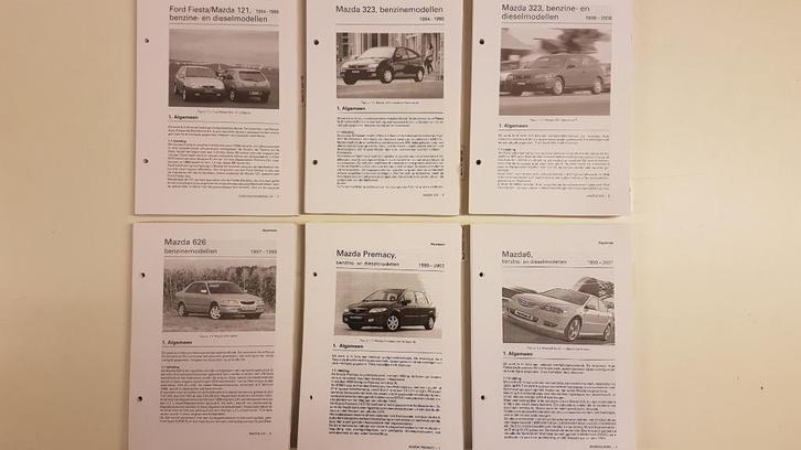 6 x MAZDA 121 323 626 6 Premacy Olyslager Kluwer Vraagbaken, Auto diversen, Handleidingen en Instructieboekjes, Ophalen of Verzenden