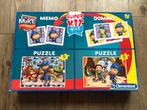 4in1: Memorie, domino en 2 puzzels van Mike de Ridder, Ophalen, 10 tot 50 stukjes, Zo goed als nieuw