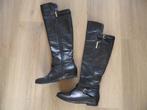 Tommy Hilfiger zwarte leren dames laarzen maat 38, Kleding | Dames, Schoenen, Ophalen of Verzenden, Zo goed als nieuw, Zwart, Hoge laarzen