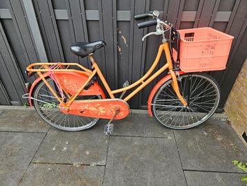 Gazelle meisjes oma fiets met krat