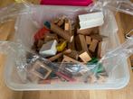 Bak vol diverse houten bouwstenen, Ophalen, Gebruikt, Overige merken