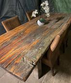 Prachtige robuuste tafel van bielzen, Huis en Inrichting, Tafels | Eettafels, Ophalen, Overige materialen, Gebruikt, 200 cm of meer