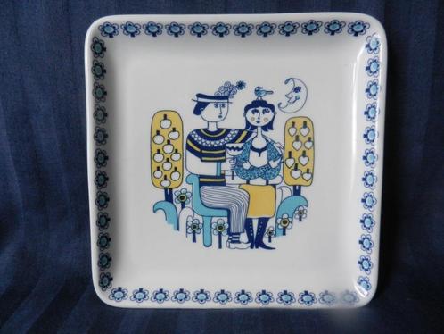 Prachtig MOSA vierkant schaaltje Skandinavisch decor 21,6 cm, Antiek en Kunst, Antiek | Keramiek en Aardewerk, Ophalen of Verzenden