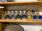 Gratis 10 Illy blikken en 6 glazen potten met deksel, Ophalen, Zo goed als nieuw