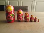 babushka matrushka roze 6 stuks, Ophalen of Verzenden, Gebruikt