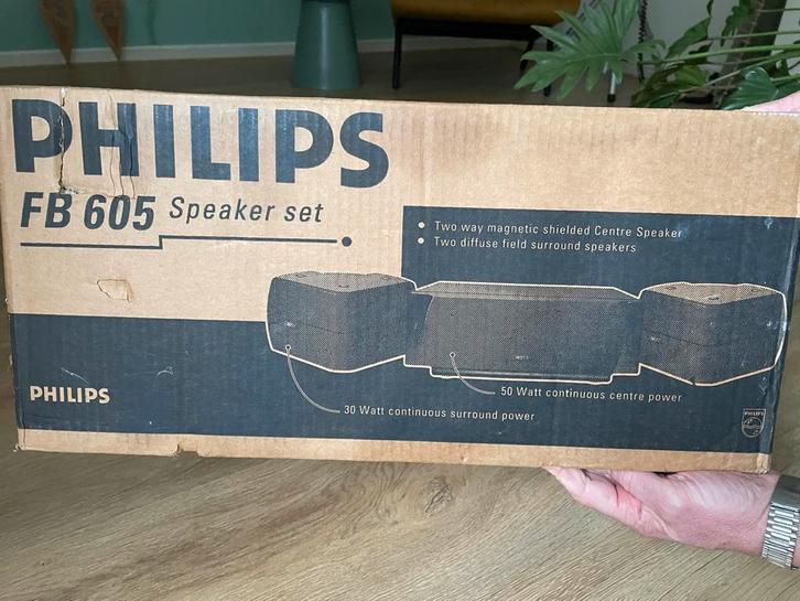 Philips FB 605 Speakerset - Topgeluid!, Audio, Tv en Foto, Luidsprekers, Gebruikt, Surroundset zonder subwoofer, Minder dan 60 watt