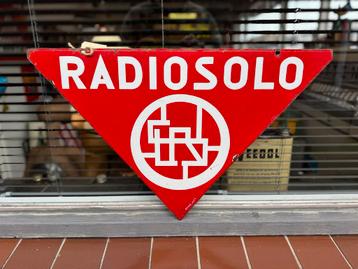 Radiosolo Emaille Reclamebord beschikbaar voor biedingen