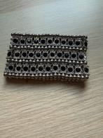 Zware Strass Armband, Ophalen, Gebruikt, Staal, Zwart
