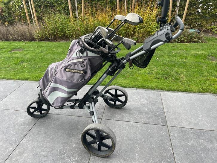 Golfset Heren cpl met trolley, Sport en Fitness, Golf, Gebruikt, Set, Overige merken, Ophalen