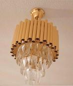 Moderne cristal luxe 2 hanglamp voor de woonkamer, Ophalen of Verzenden, Gebruikt, Glas, Minder dan 50 cm