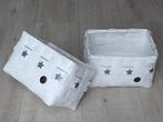 2 witte mandjes van DieZijn met sterren., Huis en Inrichting, Kunststof, Mand, Nieuw, Ophalen of Verzenden