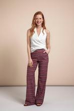 Studio anneloes marilon zigzag broek L rood/fuchsia/zwart, Kleding | Dames, Broeken en Pantalons, Kort, Maat 42/44 (L), Ophalen of Verzenden