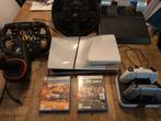 PS5 Disc + 2 Controllers + Thrustmaster Racing Set, Ophalen of Verzenden
