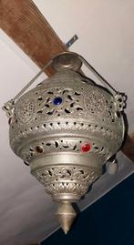Oosterse Sierlamp met gekleurde stenen, Gebruikt, Ophalen of Verzenden, Oosters, Metaal