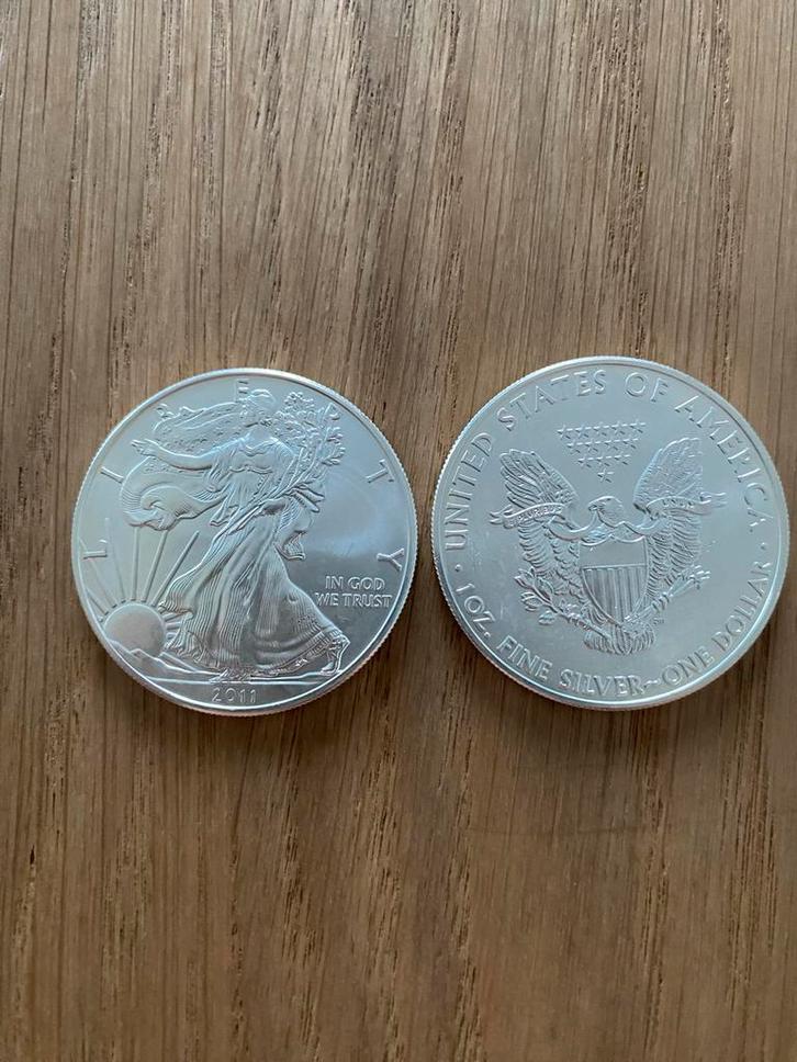 Zilveren American Eagle 2011 - 1 ounce, Postzegels en Munten, Edelmetalen en Baren, Zilver, Ophalen of Verzenden