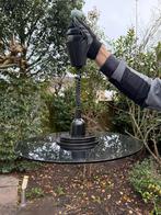 Retro Hanglamp - Donker Gerookt Glas - Ø49cm, Huis en Inrichting, Lampen | Hanglampen, Ophalen, Gebruikt, Overige materialen, Minder dan 50 cm