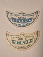 Oude bieretiketten Brouwerij Gheel Eug. Van Milders, Ophalen of Verzenden, Zo goed als nieuw