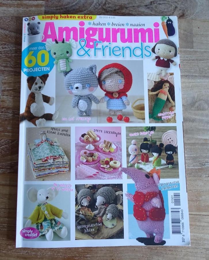Simply Haken extra Amigurumi & Friends nr. 1/2015 haakboek, Hobby en Vrije tijd, Breien en Haken, Zo goed als nieuw, Haken, Patroon of Boek